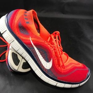 nike free flyknit 5.0 rainbow womens red